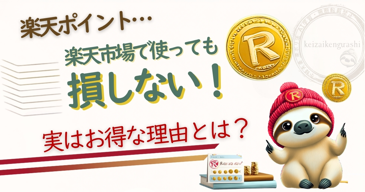 楽天ポイントの使い方とお得な活用法を解説する記事のアイキャッチ